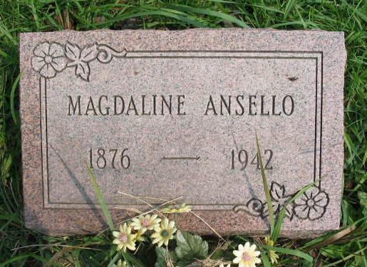 Magdaline Ansello tombstone